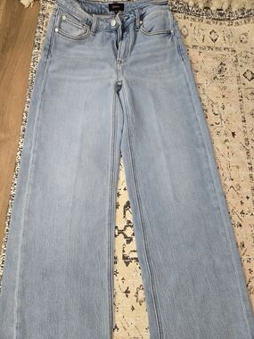 Quince Light Blue Wide-Leg High-Rise Jeans SZ 26